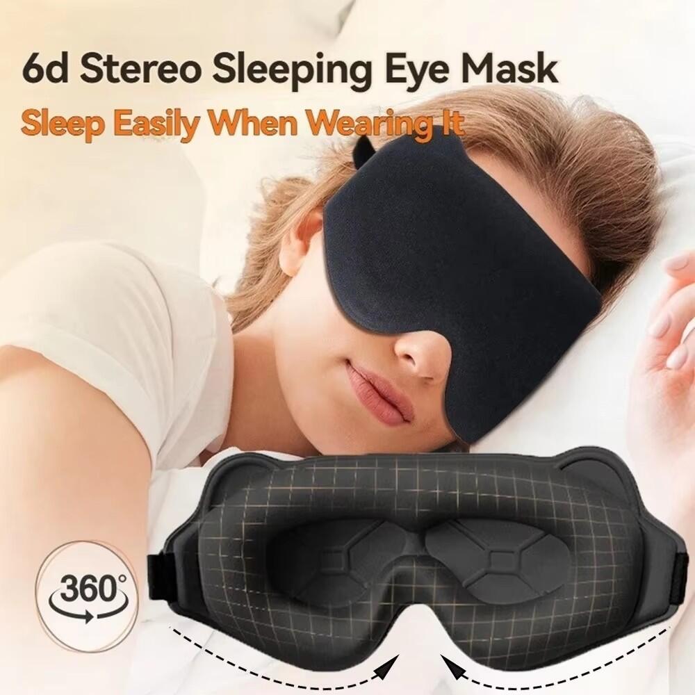 3D Printing Mask - Neue 3D-Schlafmaske Stereoskopische Lichtblockierende Schlafmaske für