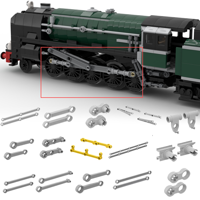 3D Printing Lego Bricks - QWERT 3D-Druck Standard-Zugräder Zug-Antriebswellen Zug-Antriebsstangen Seltene