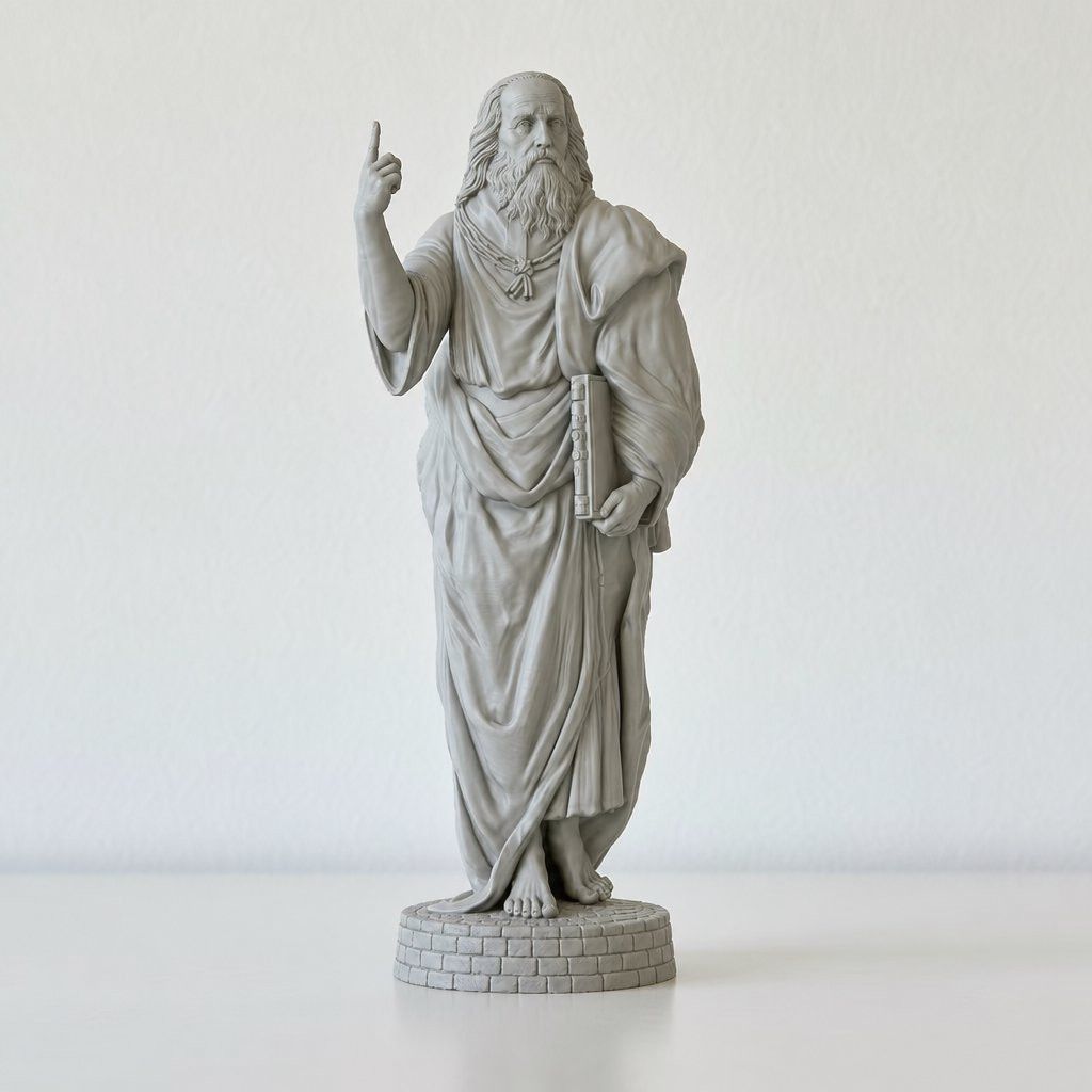 3D Printing Guide - Platon-Statue, der Führer, antiker griechischer Philosoph,