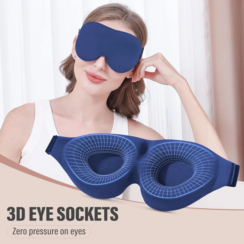 3D Printing Mask - 3D-Nachtschlafmaske, atmungsaktiv, superweich, lichtdicht, für Frauen,