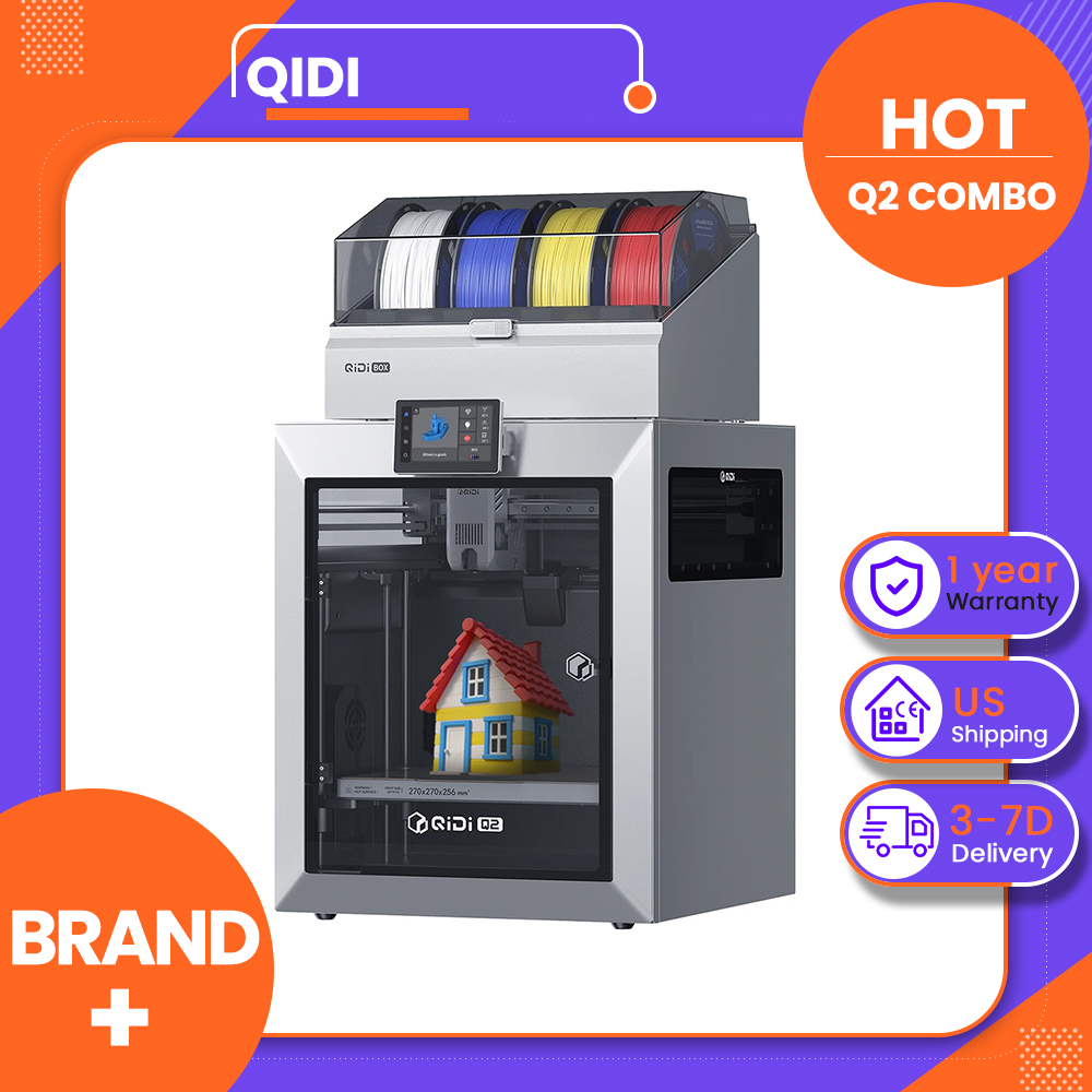 3D Printing Online Service - QIDI Q2 Combo 3D-Drucker, 600mm/s Hochgeschwindigkeitsdruck,