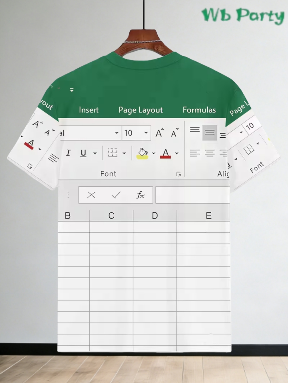 Casual Excel T-shirt für Männe – 3D Printing Online Service Bewertung und Preis
