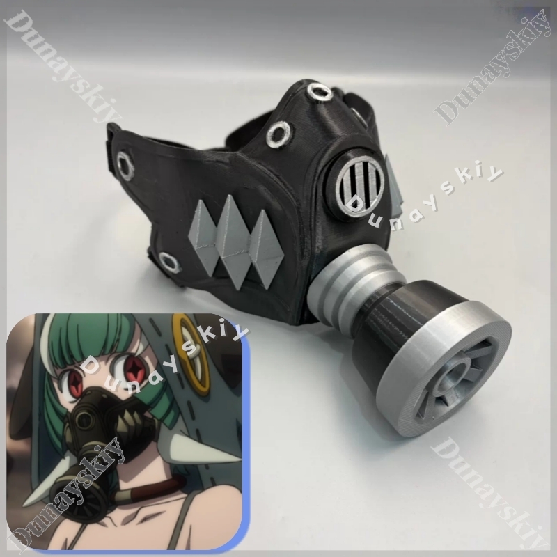 Guita Cyberpunk Gasmaske Grün  – 3D Printing Mask Bewertung und Preis